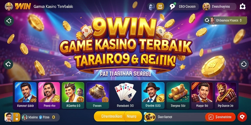 Tampilan gameplay seru di 9WIN dengan suasana Kasino yang memukau.