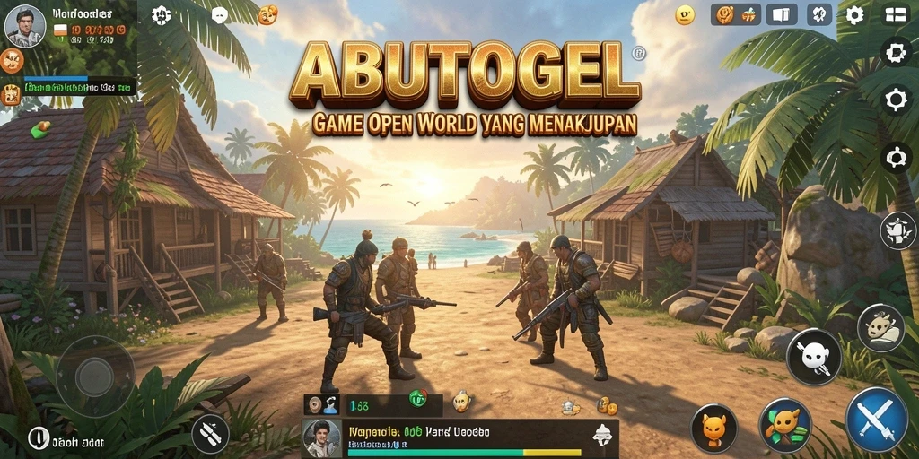Tampilan gameplay ABUTOGEL yang epik di dunia Open World.