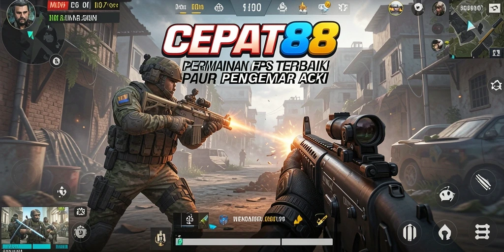 Gameplay mendebarkan di <strong>CEPAT88</strong> menunjukkan aksi tembak-menembak yang intens.