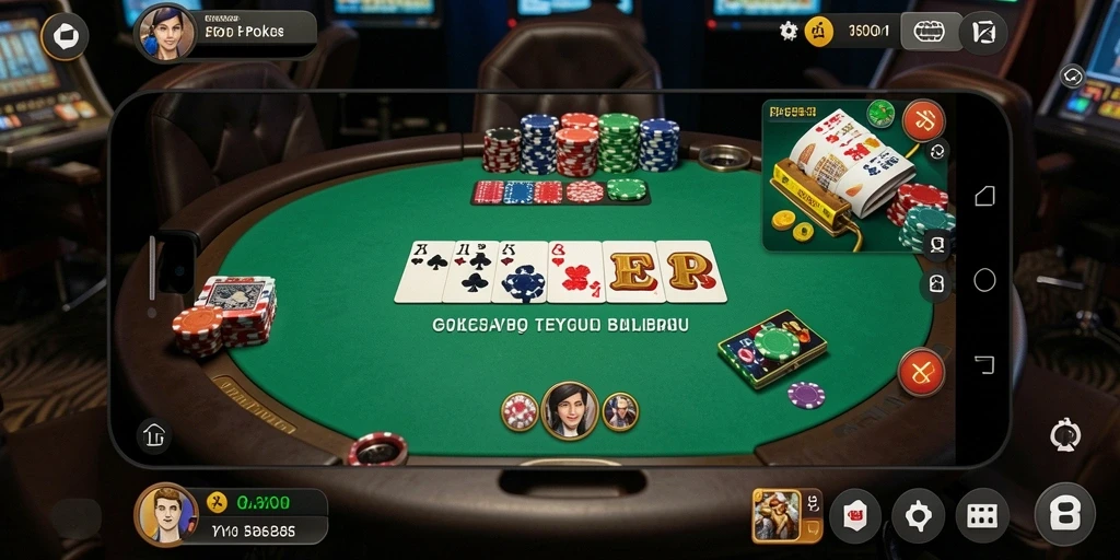 Tampilkan gameplay Poker yang seru dan mendebarkan.