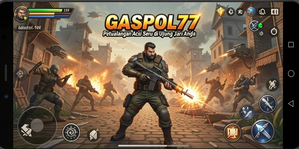 Menampilkan aksi epik dalam gameplay GASPOL77 yang menegangkan.