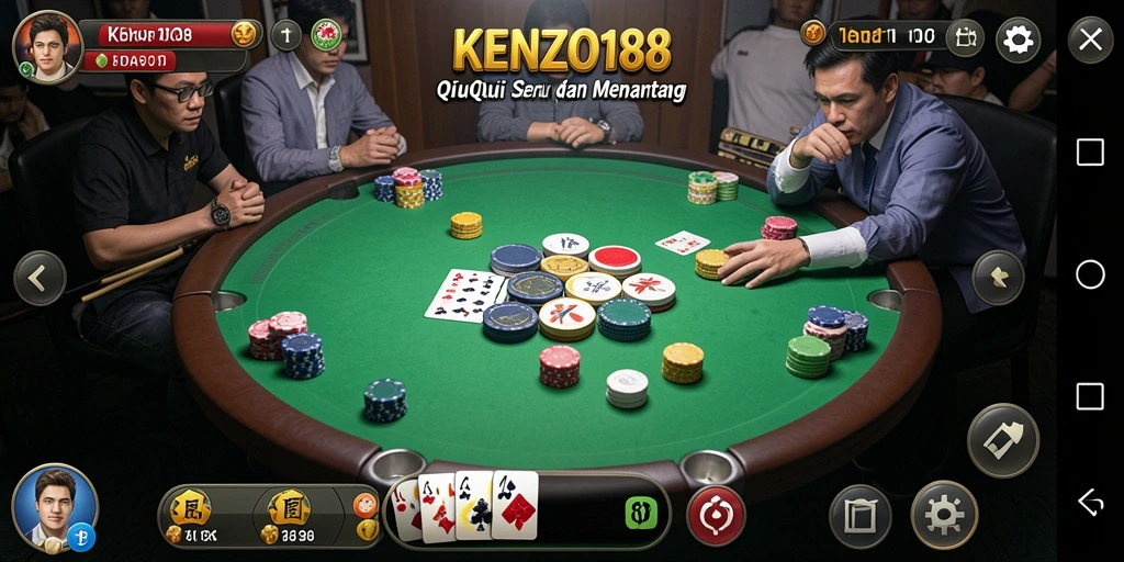 Tampilan gameplay QiuQiu yang mengasyikkan di KENZO188.