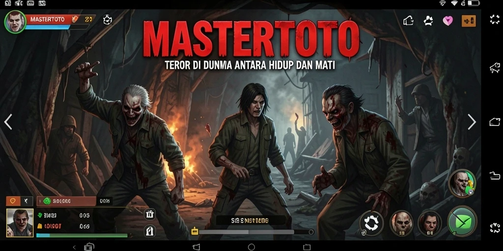 Tangkapan layar menampilkan gameplay Horror yang menyeramkan.