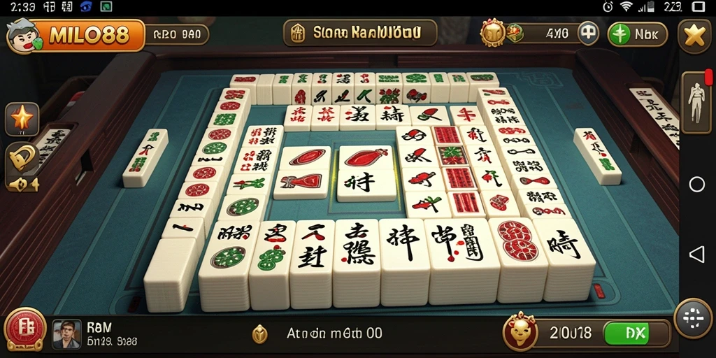 Tampilan permainan Mahjong yang menarik dan menantang di MILO88.