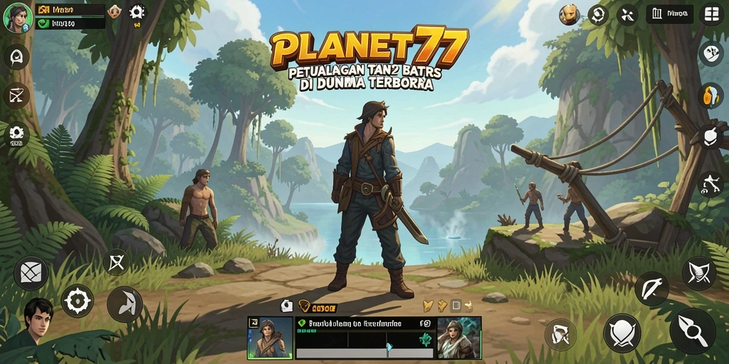 Screenshot dari gameplay Open World PLANET77 yang menakjubkan.