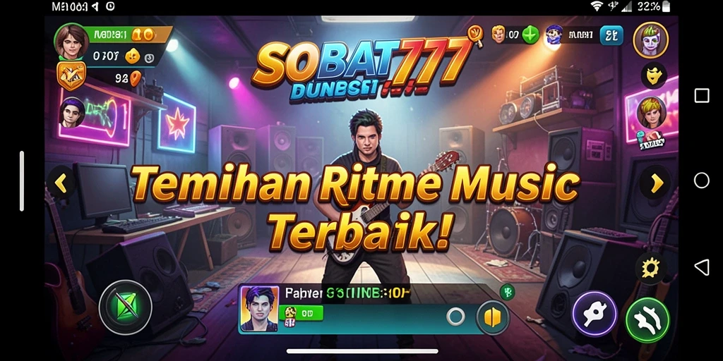 Tampilan menarik dari gameplay SOBAT777 yang penuh musikalitas.